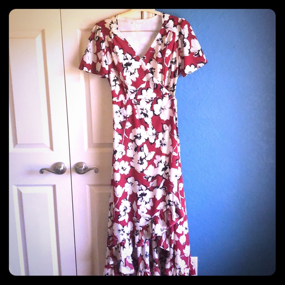 Stitch Fix Hi-lo flutter sleeve wrap dress